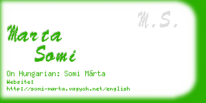 marta somi business card