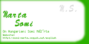 marta somi business card